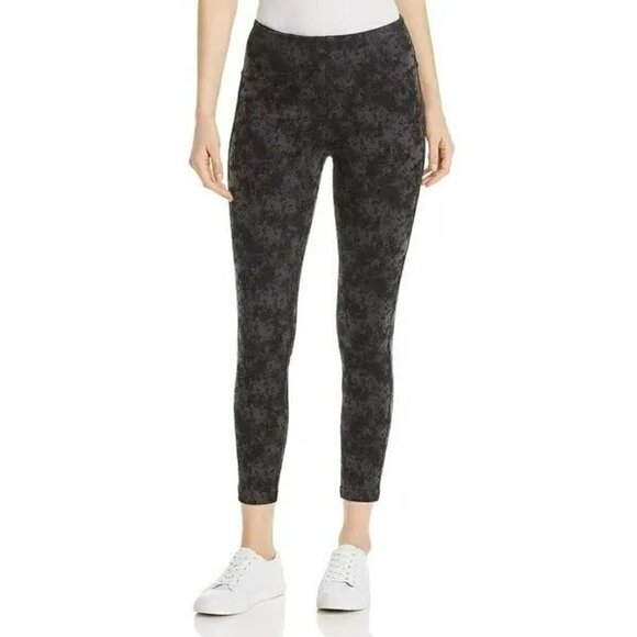 Lysse Black & Grey Tie Dye Printed Jeggings Medium - Picture 1 of 6
